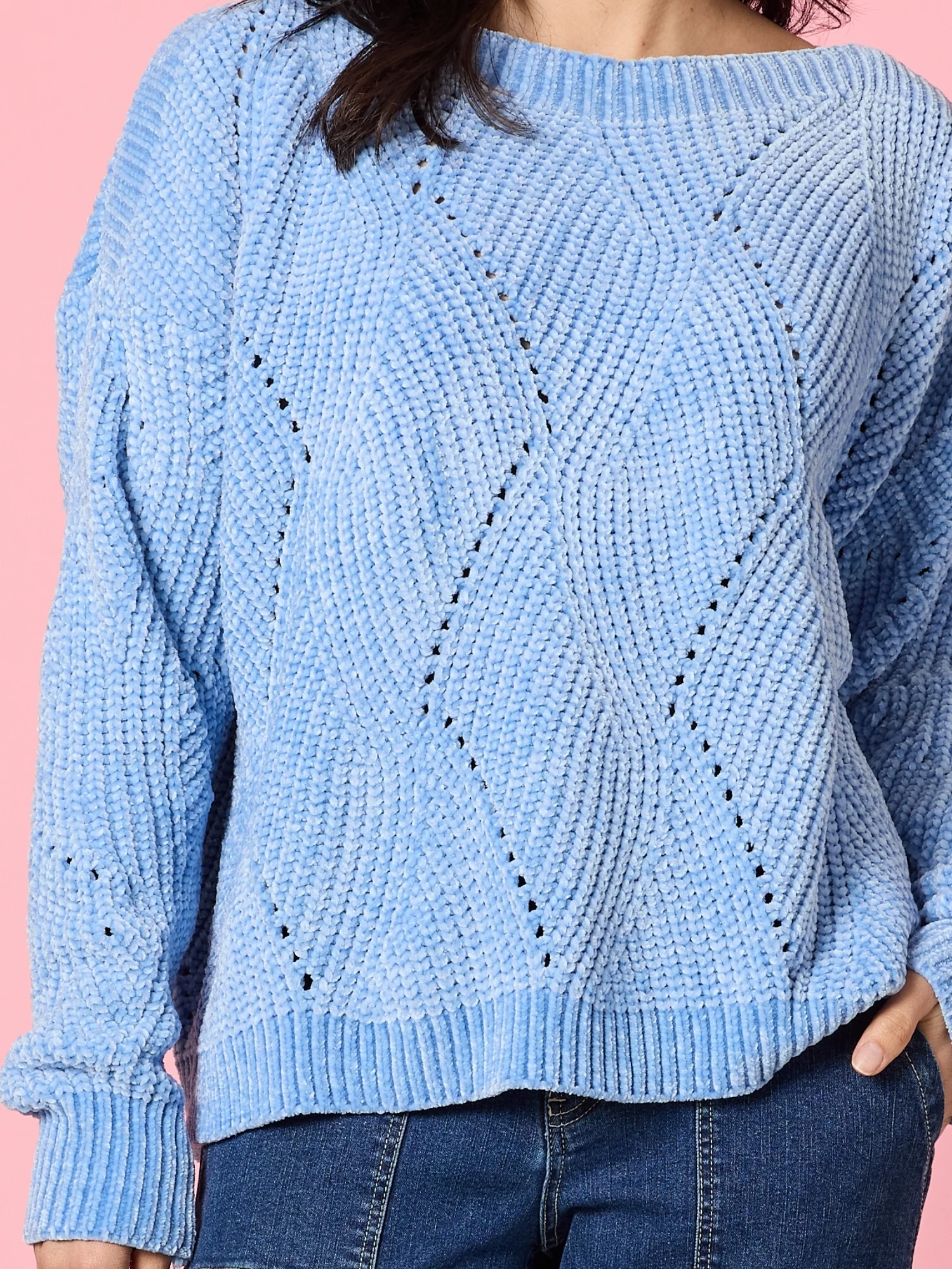 Tenille Rib Knit - Blue - Image 6