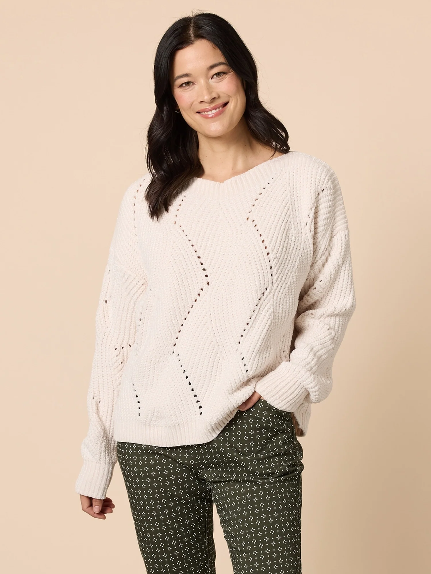 Tenille Rib Knit - Ivory