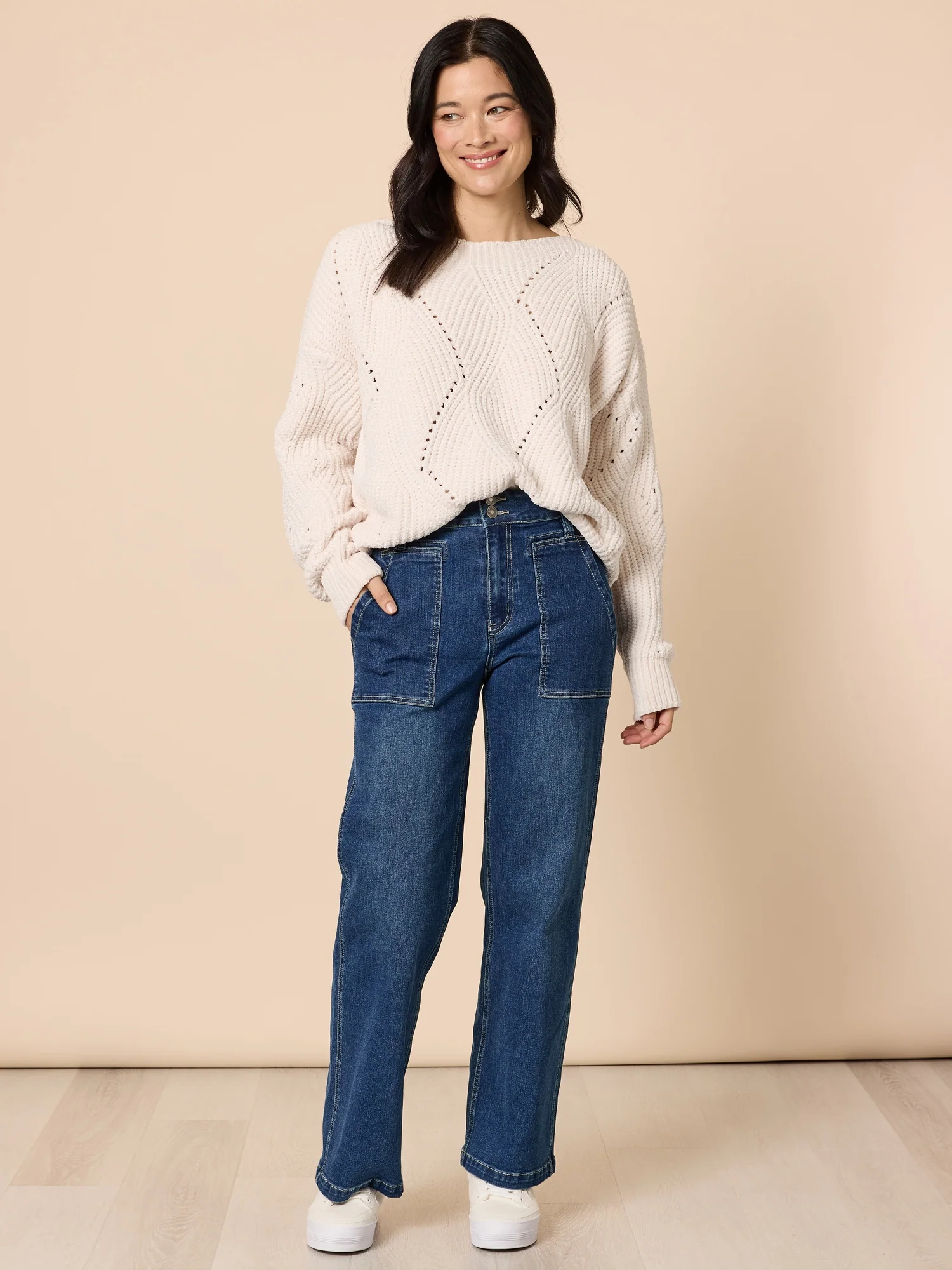 Tenille Rib Knit - Ivory - Image 6