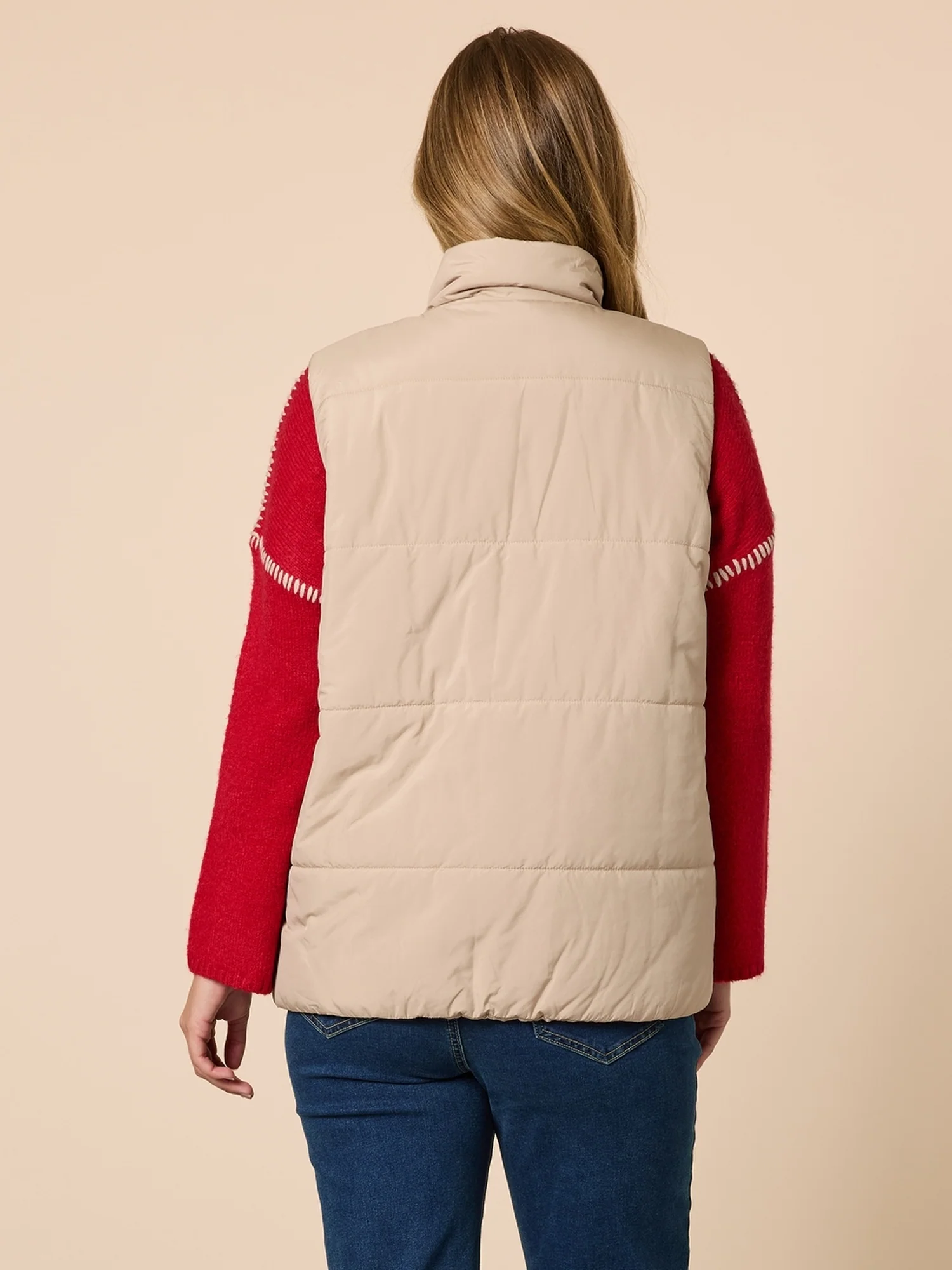 The Alpine Puffer Vest - Natural - Image 7