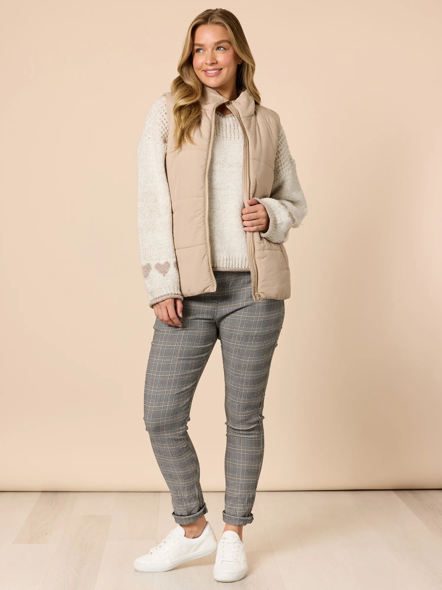 The Alpine Puffer Vest - Natural - Image 9