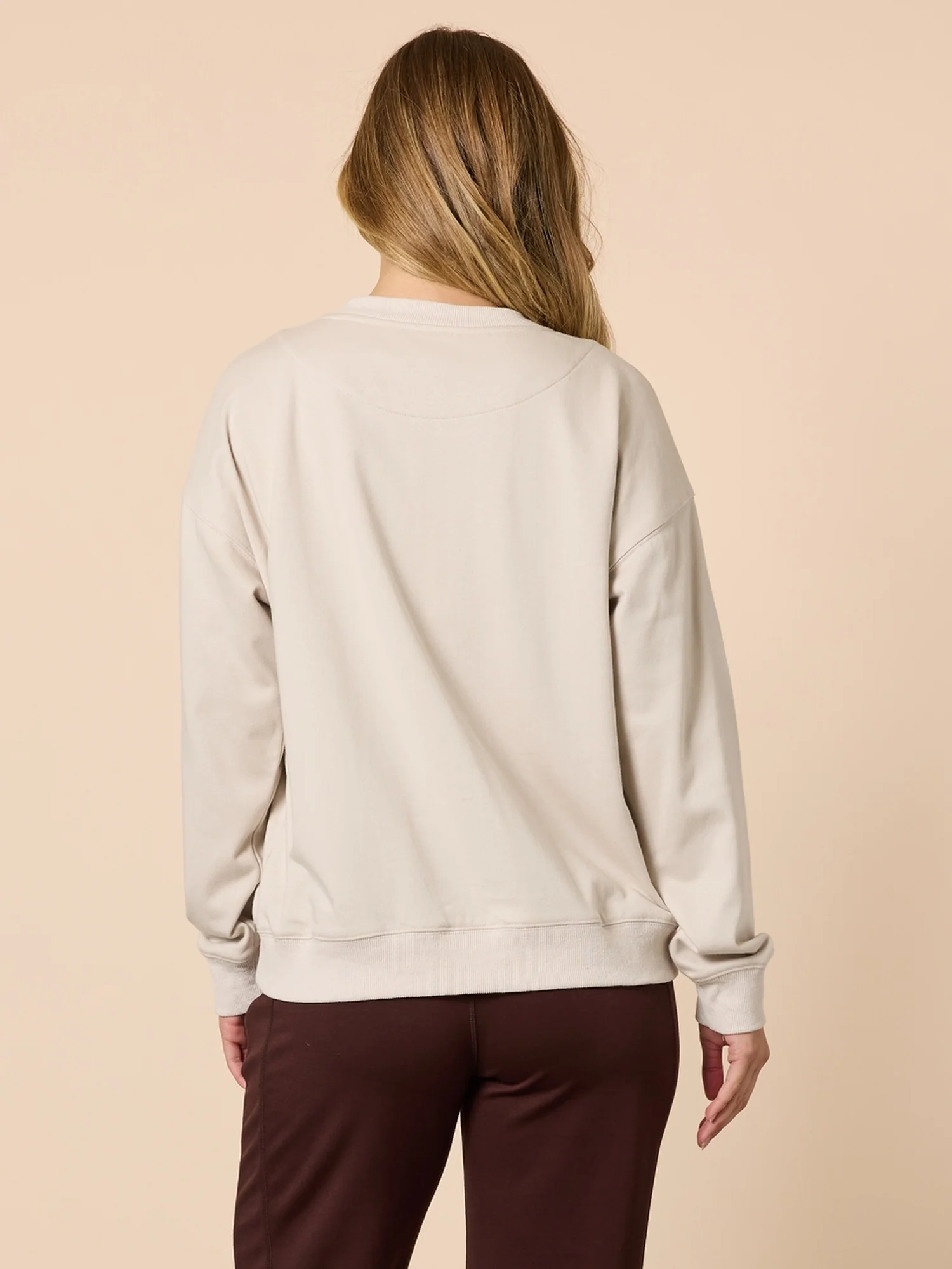 The NYC Embroidered Sweatshirt - Natural - Image 5