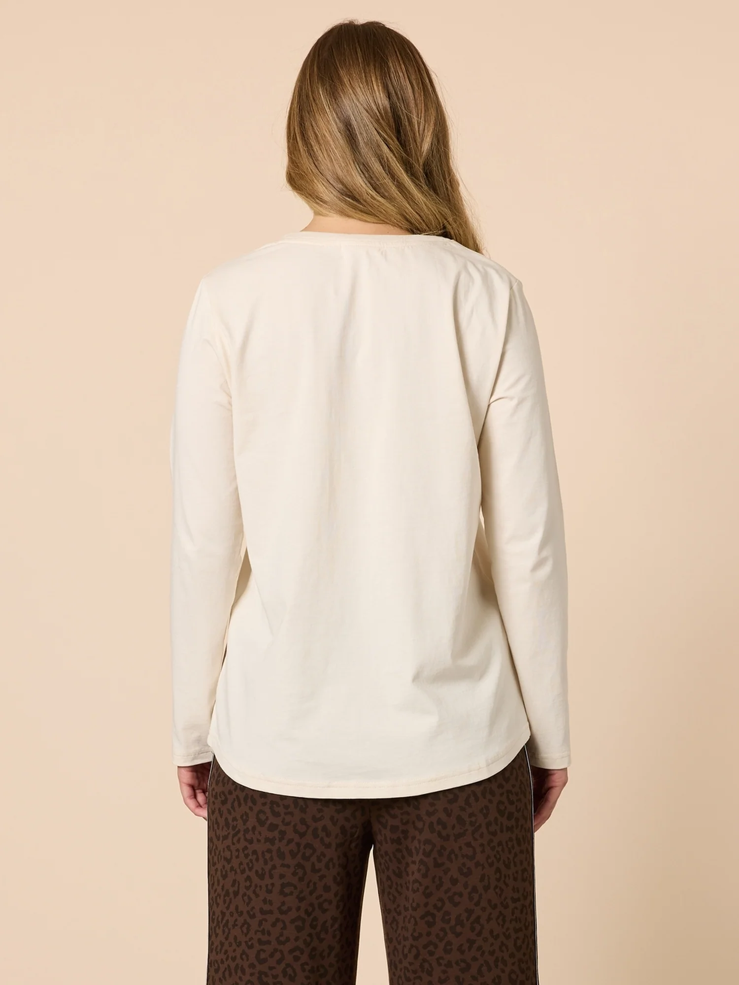 The NYC Long Sleeve Tee - Natural - Image 4