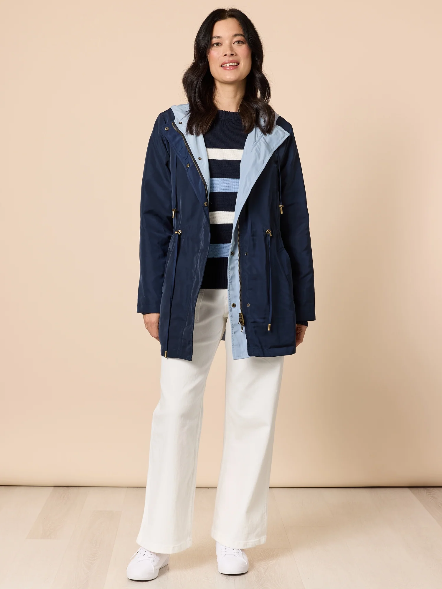 The Pier Stripe Cotton Knit - Navy Multi - Image 5