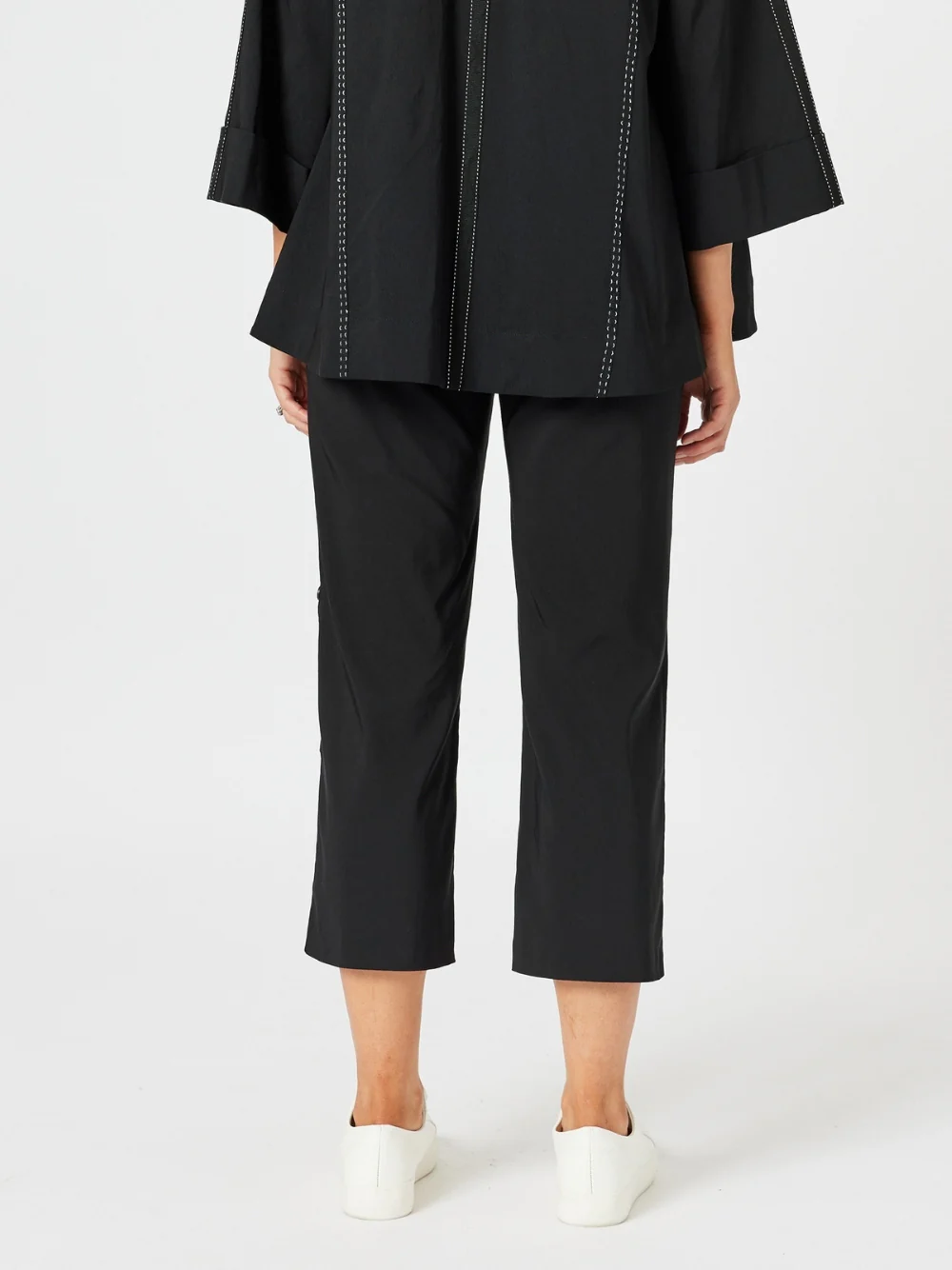 Tribeca Stitch Detail Pant - Black - Image 3