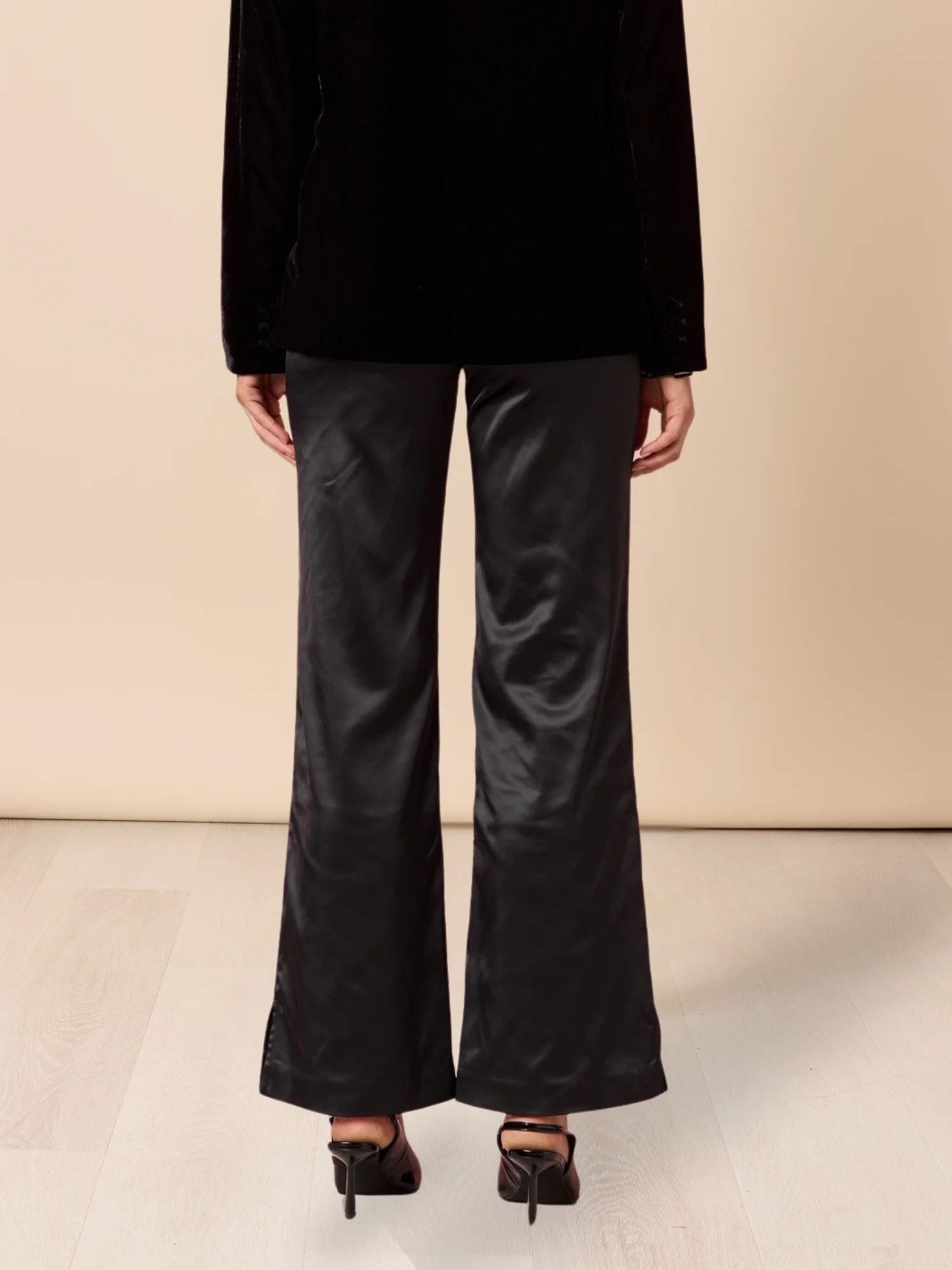 Tuxedo Flare Pant - Black - Image 4