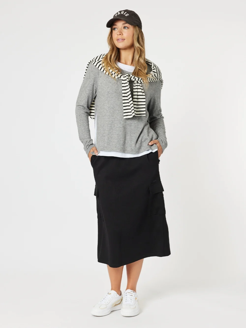 Urban Cargo Skirt - Black - Image 6