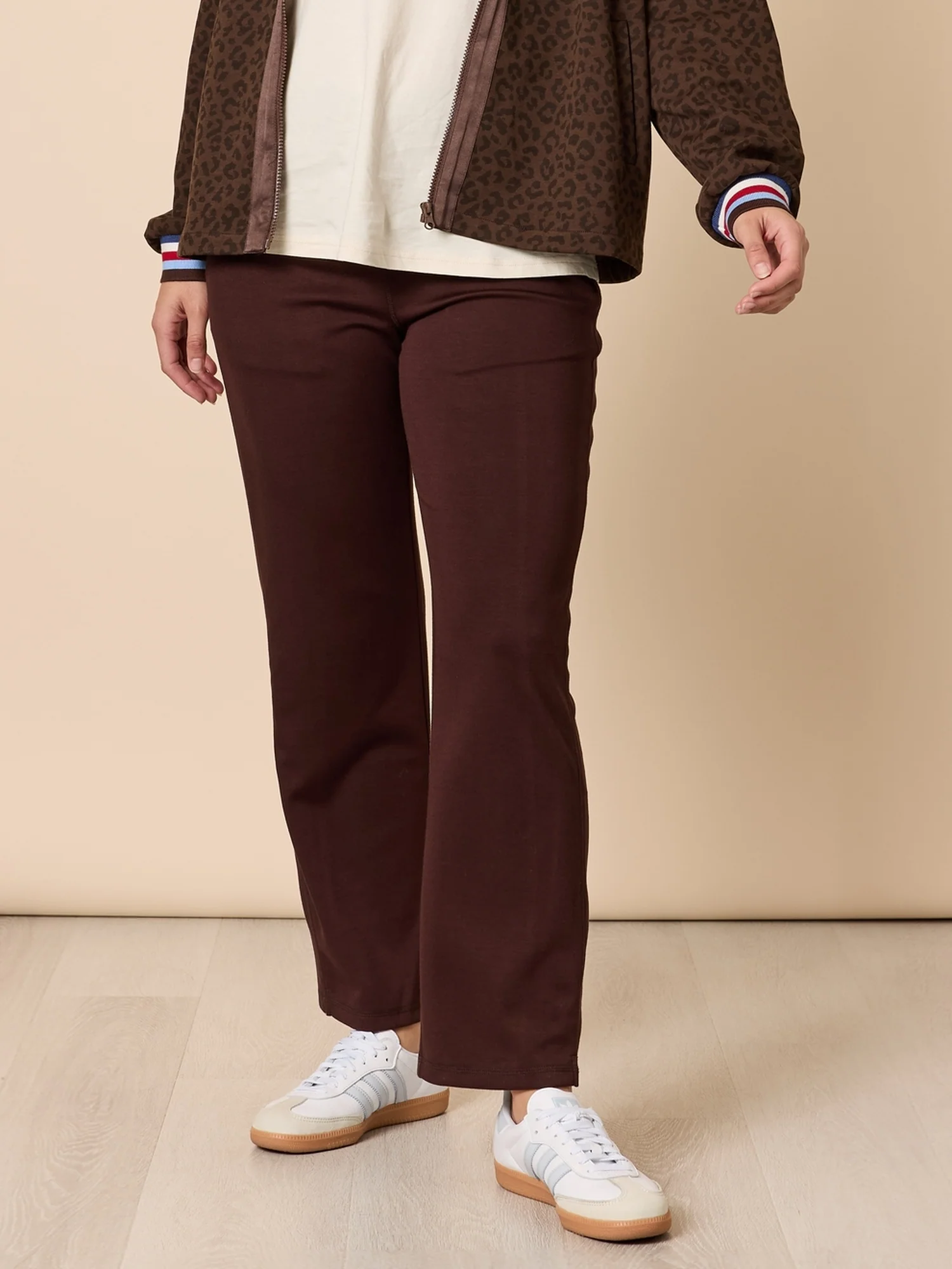 Urban City Straight Leg Pant - Coffee