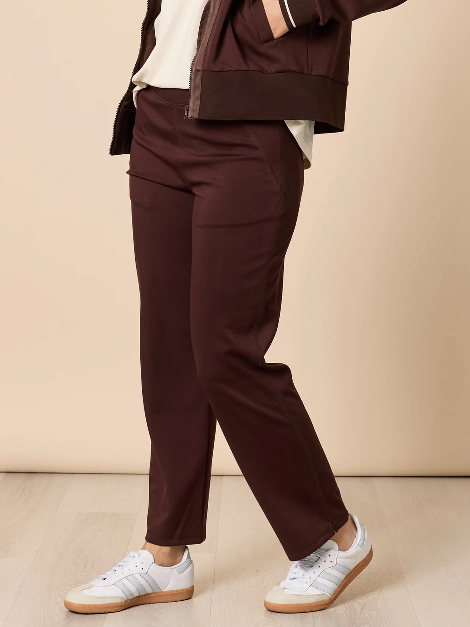 Urban City Straight Leg Pant - Coffee - Image 3