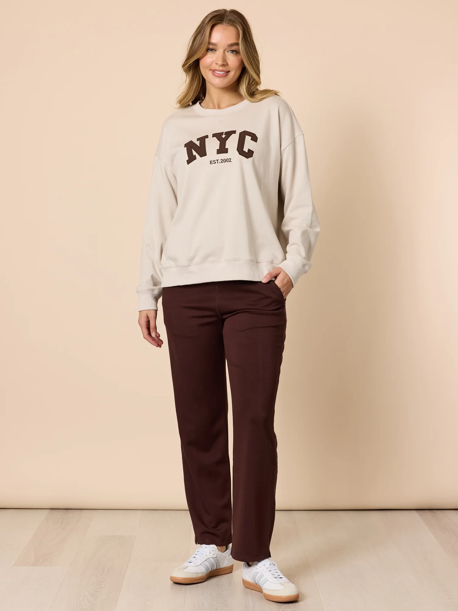 Urban City Straight Leg Pant - Coffee - Image 6
