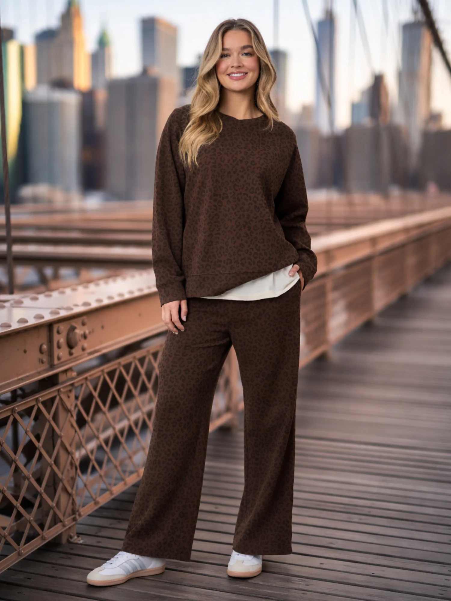 Urban Jungle Wide Leg Pant - Animal Print - Image 2