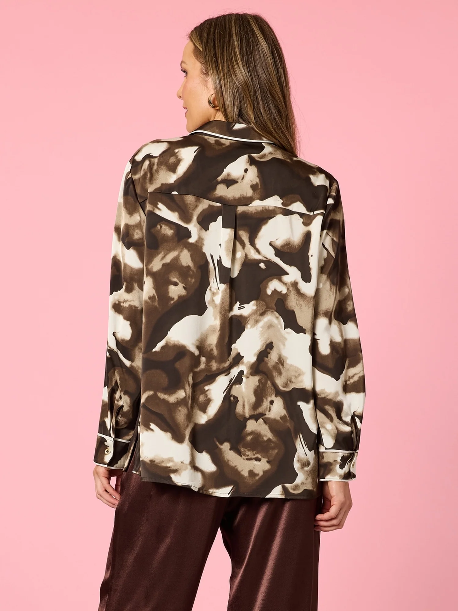 Venice Print Shirt - Espresso Multi - Image 4