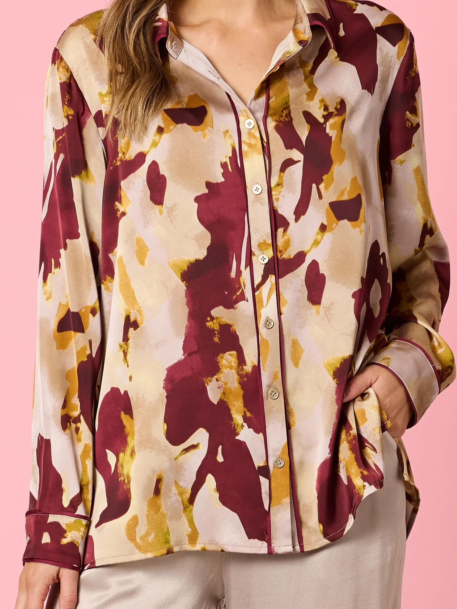 Verona Print Shirt - Shiraz Multi - Image 5