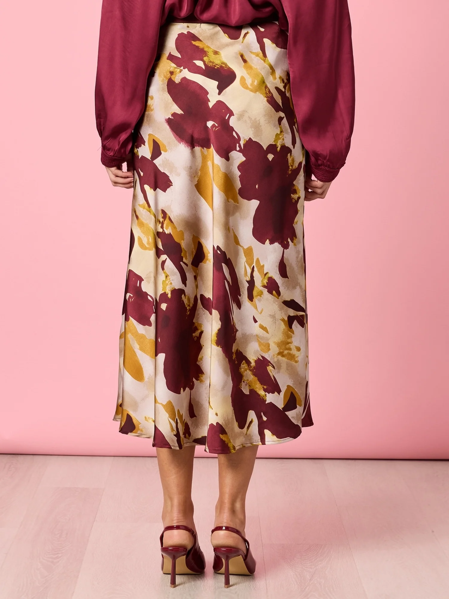 Verona Print Skirt - Shiraz Multi - Image 3