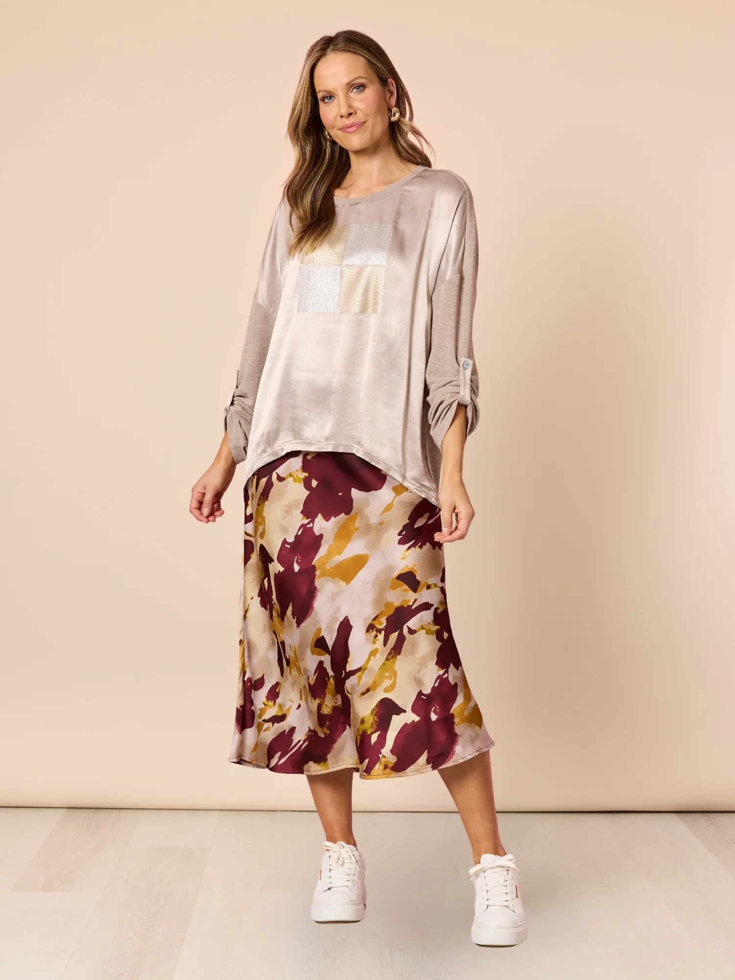 Verona Print Skirt - Shiraz Multi - Image 6