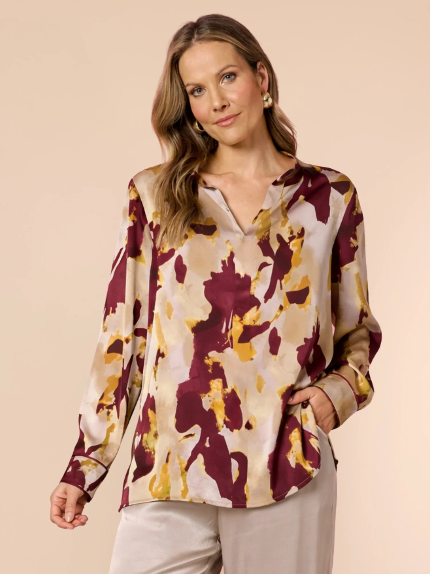 Verona Print Top - Shiraz Multi