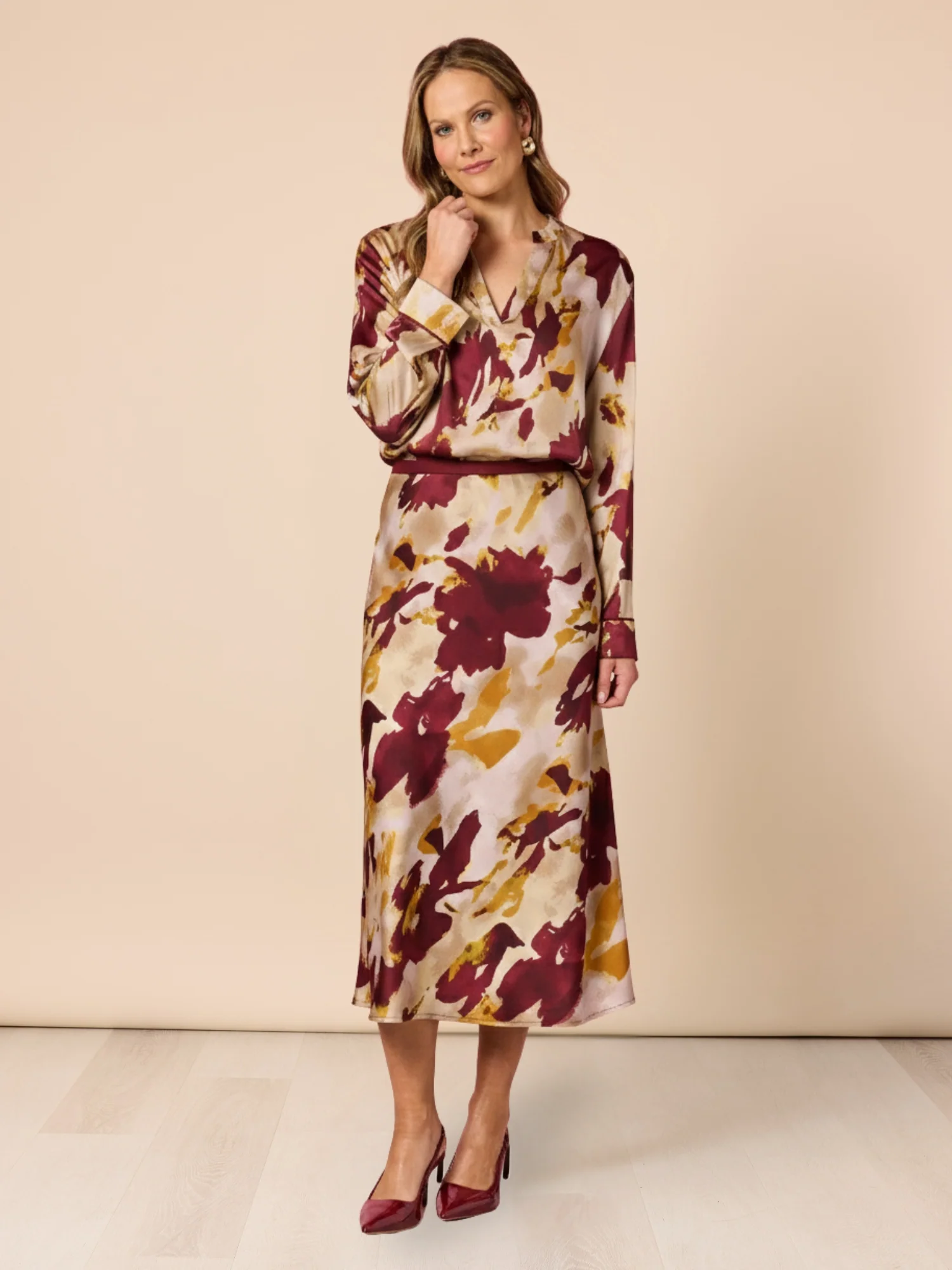 Verona Print Top - Shiraz Multi - Image 3